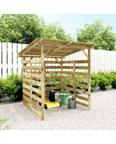 Abri de stockage du bois de chauffage Bois de pin imprégné | Mobilier & Déco
