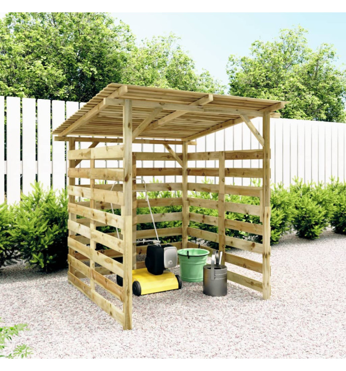 Abri de stockage du bois de chauffage Bois de pin imprégné | Mobilier & Déco