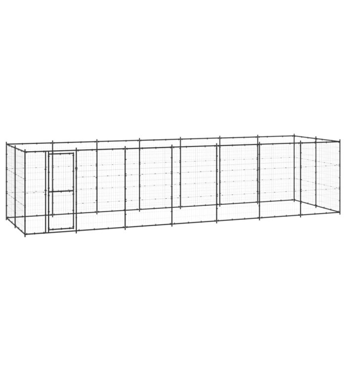 Chenil extérieur Acier 16,94 m² | Mobilier & Déco
