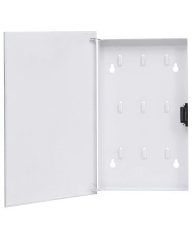 Boîte à clés avec panneau magnétique Noir 30x20x4 cm | Mobilier & Déco