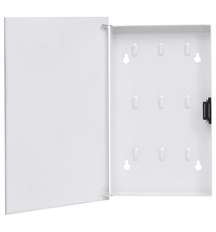 Boîte à clés avec panneau magnétique Noir 30x20x4 cm | Mobilier & Déco