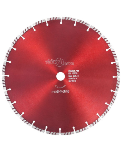 Disque de coupe diamanté avec turbo Acier 350 mm | Mobilier & Déco