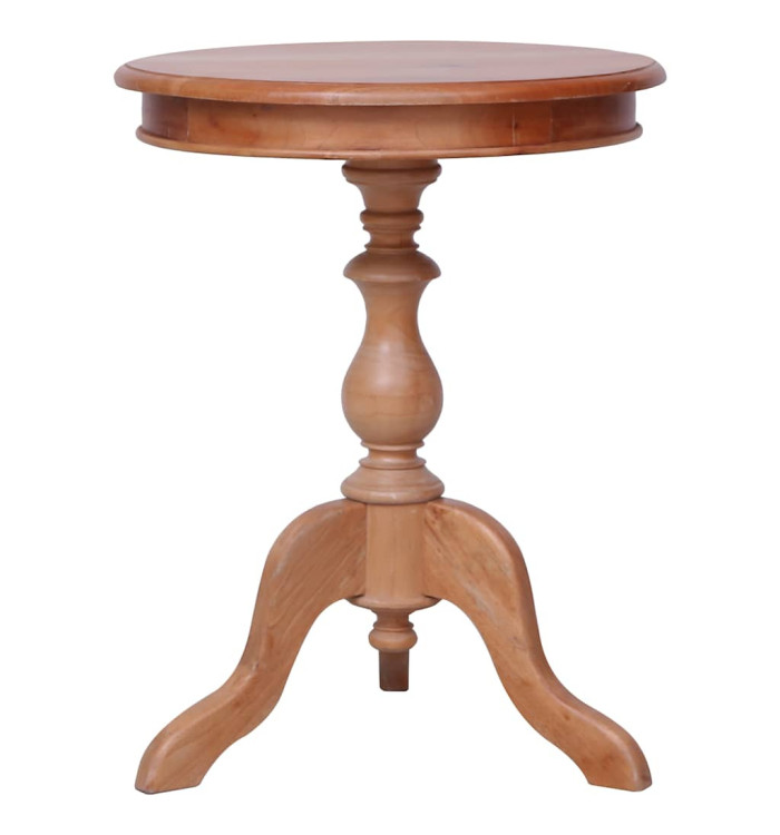 Table d'appoint Naturel 50 x 50 x 65 cm Bois d'acajou massif | Mobilier & Déco