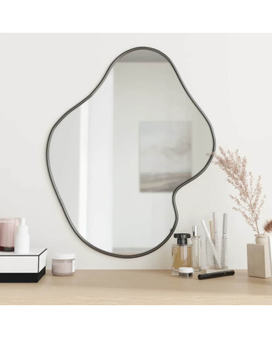 Miroir mural Noir 60x50 cm | Mobilier & Déco