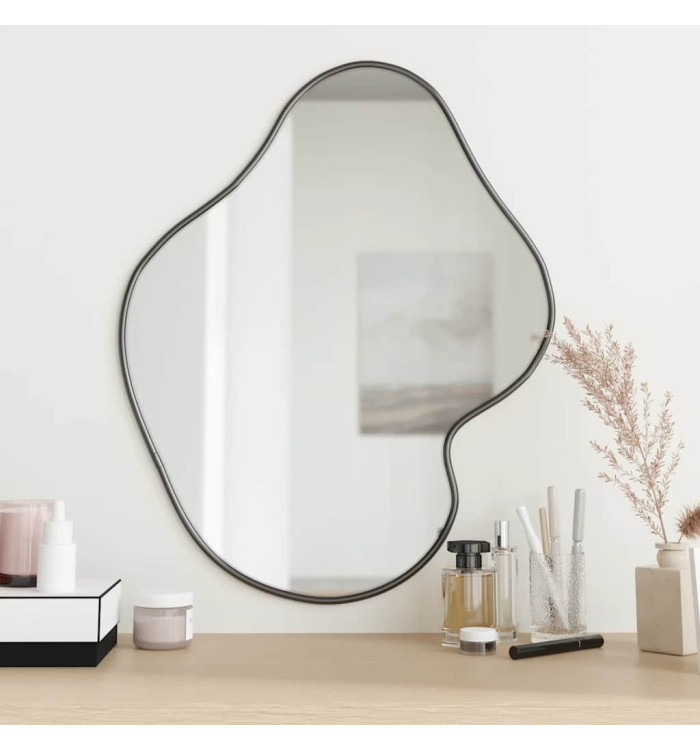 Miroir mural Noir 60x50 cm | Mobilier & Déco