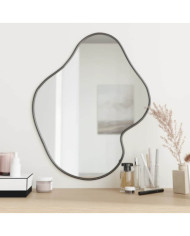 Miroir mural Noir 60x50 cm | Mobilier & Déco