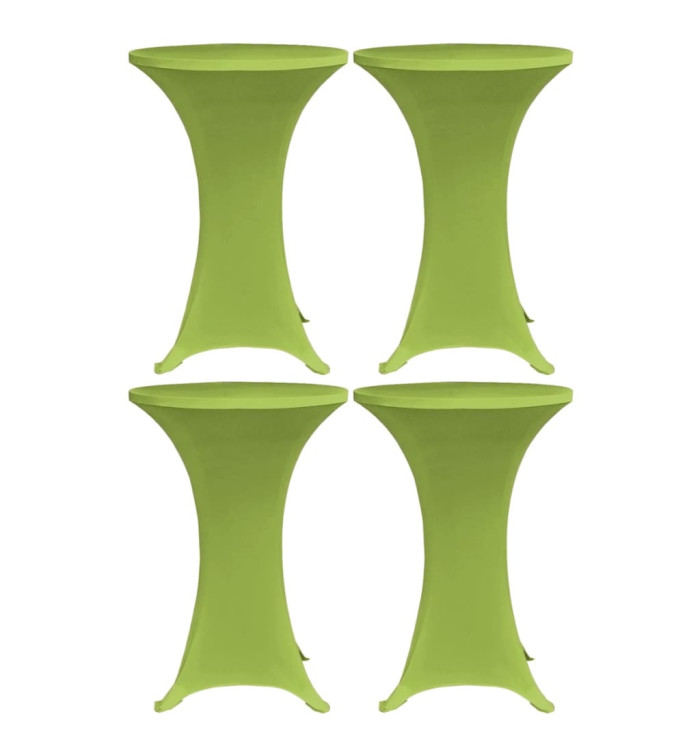 Housses de table extensible 4 pcs 80 cm Vert | Mobilier & Déco