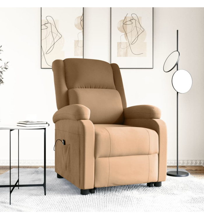 Fauteuil marron velours | Mobilier & Déco