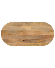 Dessus de table 120x60x3,8 cm ovale bois massif de manguier | Mobilier & Déco