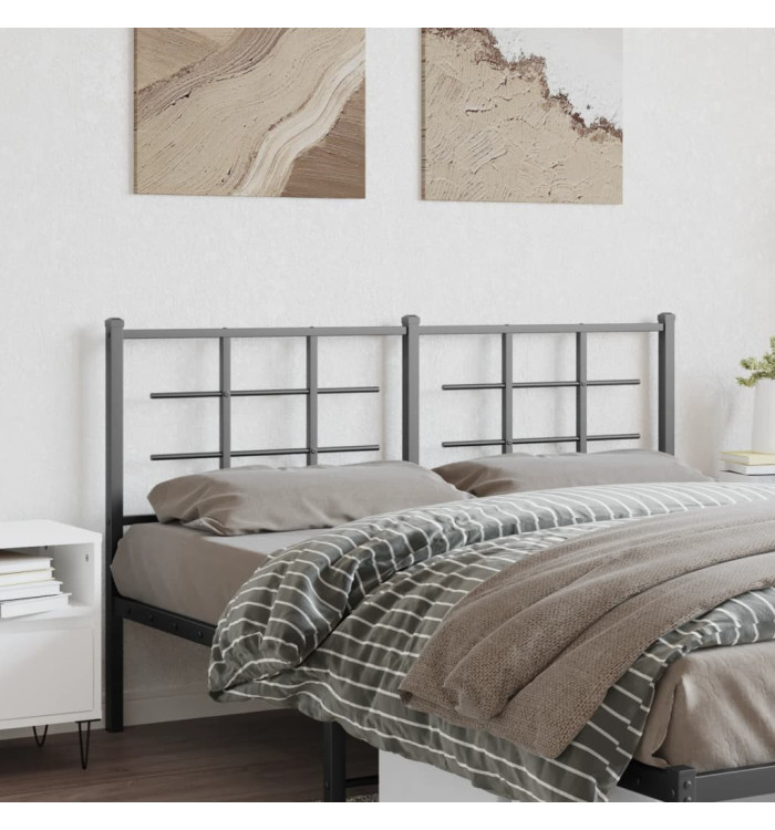 Tête de lit métal noir 150 cm | Mobilier & Déco