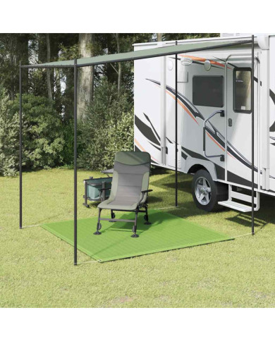 Tapis de tente vert clair 200x200 cm PEHD | Mobilier & Déco