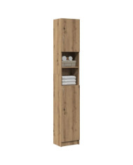 Armoire de salle de bain chêne artisanal 32x25,5x190 cm | Mobilier & Déco
