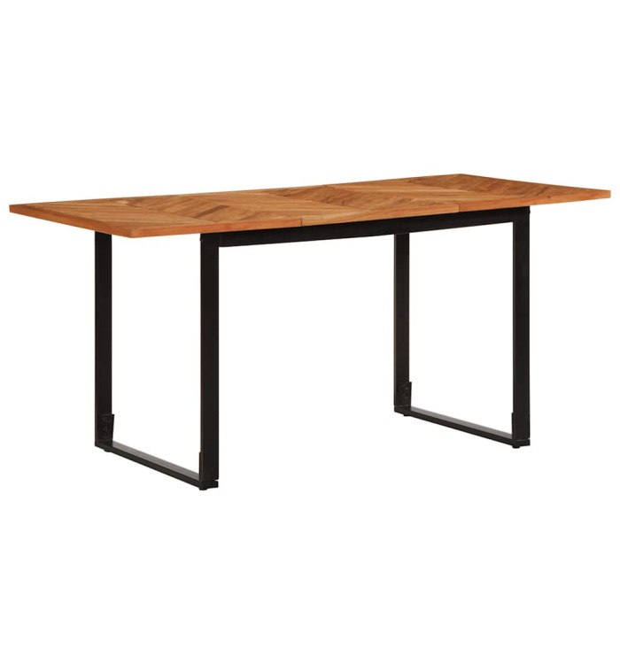 Table à manger 160x80x75 cm bois massif d'acacia | Mobilier & Déco
