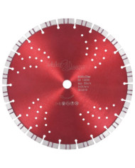 Disque de coupe diamanté avec turbo et trous Acier 300 mm | Mobilier & Déco