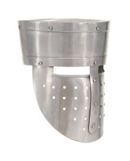 Casque de chevalier médiéval antique pour GN Argenté Acier | Mobilier & Déco