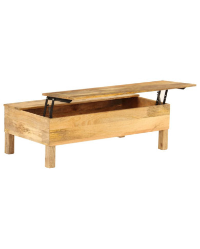 Table basse Bois de manguier massif 110x55x35 cm | Mobilier & Déco