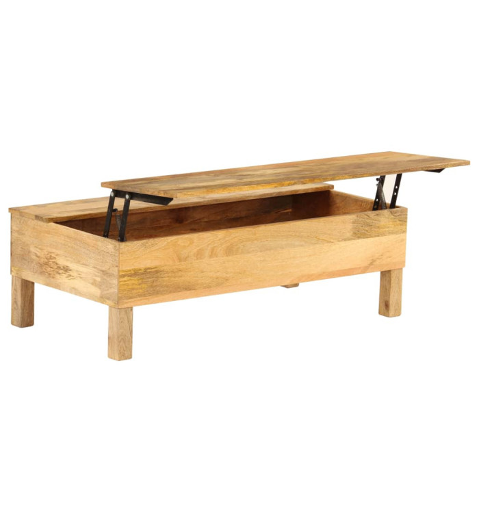 Table basse Bois de manguier massif 110x55x35 cm | Mobilier & Déco