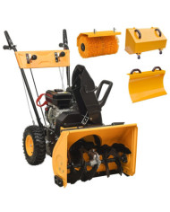 Jeu de souffleuse à neige et balayeuse à essence 4 en 1 6,5 CH | Mobilier & Déco