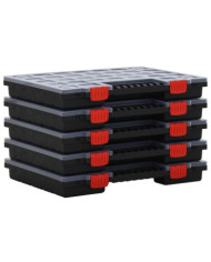 Boîtes d'assortiment 5 pcs 40x30x5 cm Polypropylène | Mobilier & Déco
