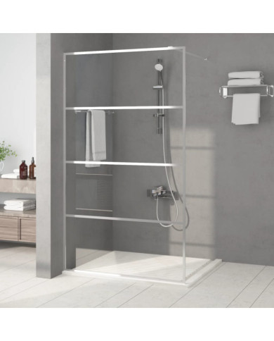 Paroi de douche Argenté 115x195 cm Verre ESG transparent | Mobilier & Déco