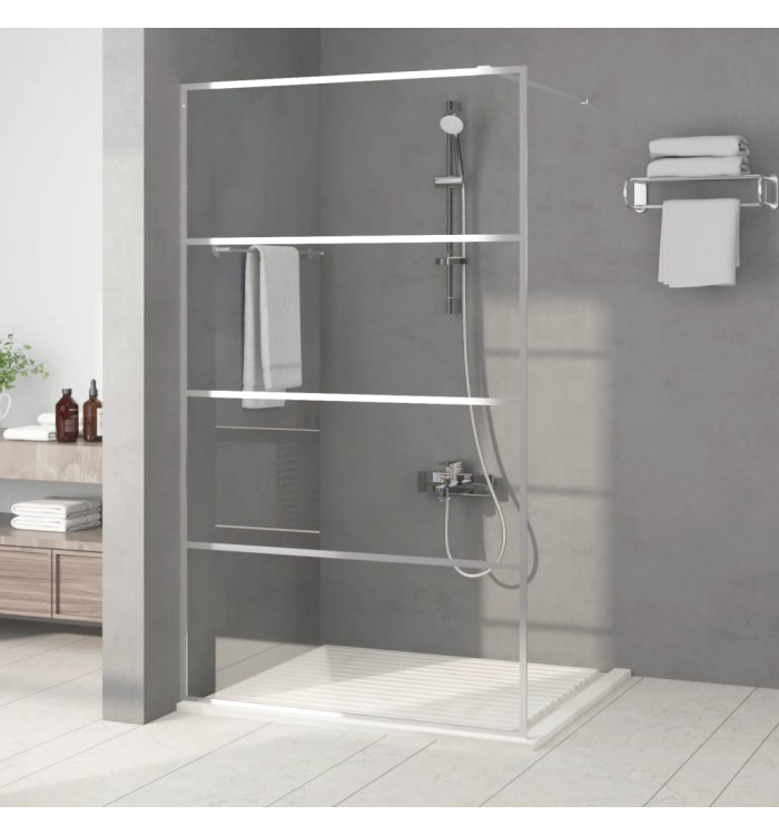 Paroi de douche Argenté 115x195 cm Verre ESG transparent | Mobilier & Déco