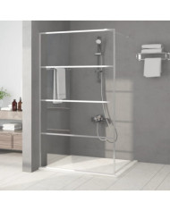 Paroi de douche Argenté 115x195 cm Verre ESG transparent | Mobilier & Déco