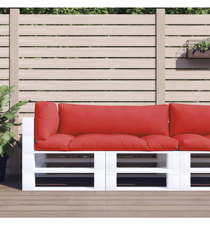 Coussins de palette lot de 3 rouge tissu | Mobilier & Déco