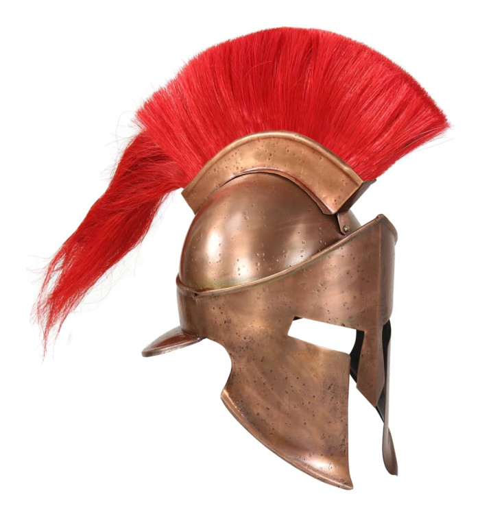 Casque de guerrier grec antique pour GN Cuivre Acier | Mobilier & Déco