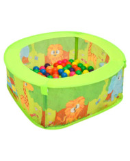 Piscine à balles avec 300 balles pour enfants 75x75x32 cm | Mobilier & Déco