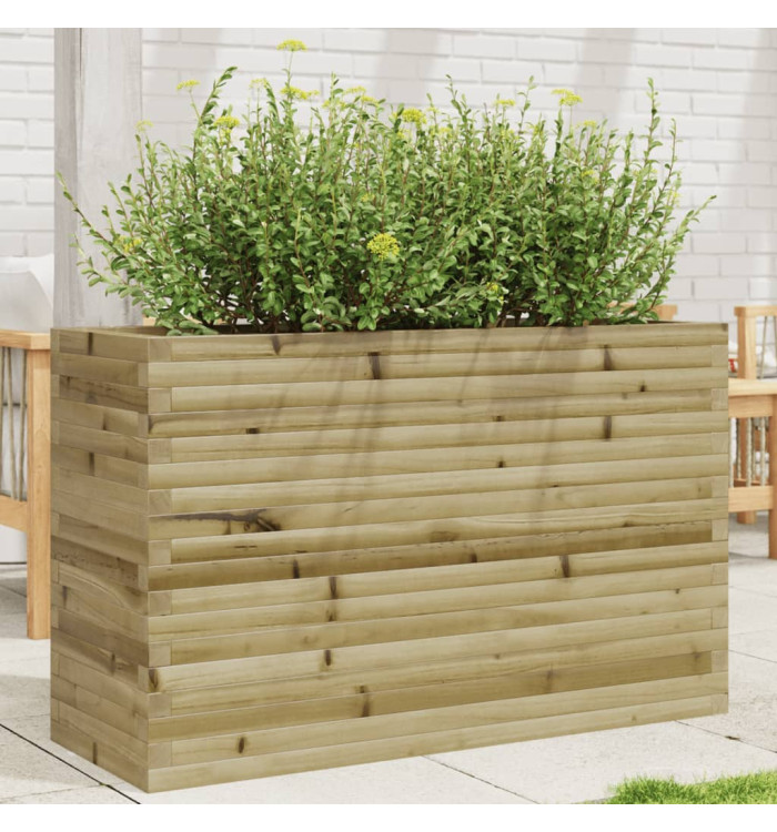 Jardinière 110x40x68,5 cm bois de pin imprégné | Mobilier & Déco