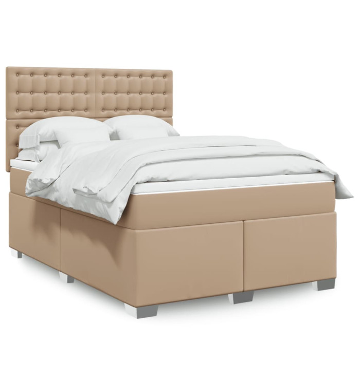 Sommier à lattes de lit avec matelas Cappuccino 160x200 cm | Mobilier & Déco