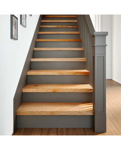 Marches d'escalier 20 pcs marron clair 70x25x2 cm chêne massif | Mobilier & Déco