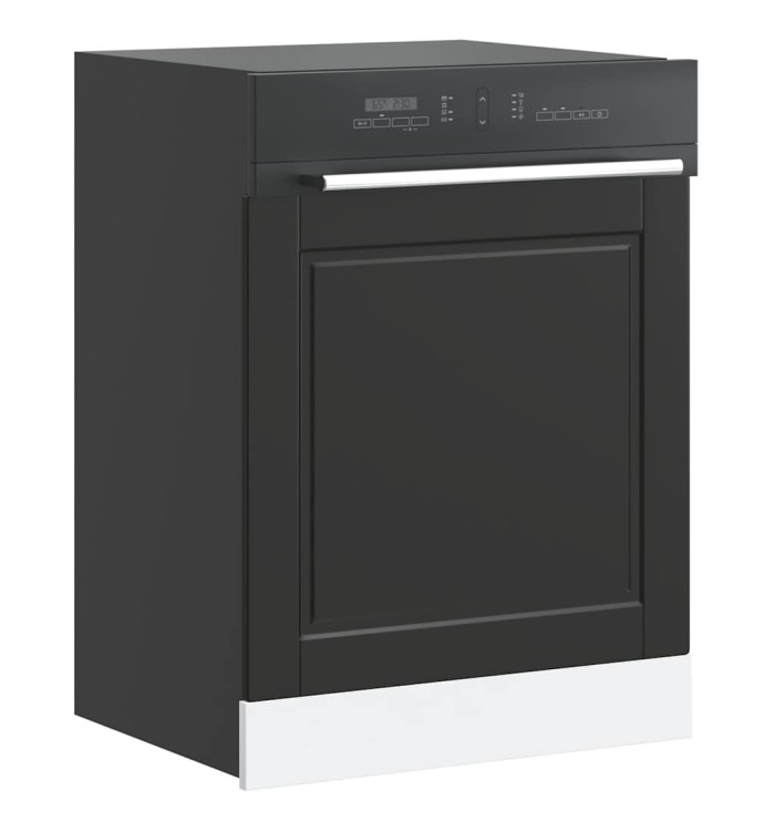 Panneau de lave-vaisselle Porto noir 60x1,5x67 cm | Mobilier & Déco