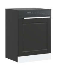 Panneau de lave-vaisselle Porto noir 60x1,5x67 cm | Mobilier & Déco