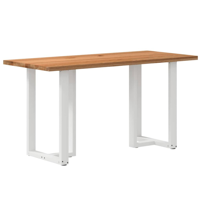 Table de bar rectangulaire en bois massif de chêne marron clair 180 x 80 x 92 cm | Mobilier & Déco