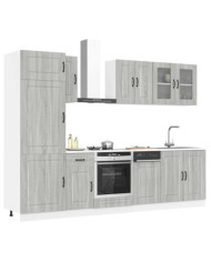 Ensemble d'armoires de cuisine 8 pcs Kalmar bois d'ingénierie | Mobilier & Déco