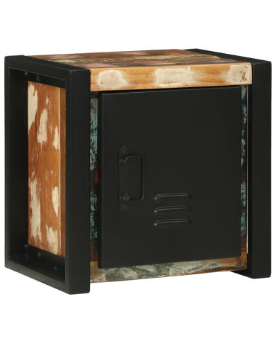 Armoire Murale de Salle de Bain Multicolore Bois Récupéré Moyenne | Mobilier & Déco
