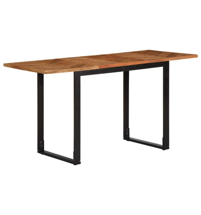 Table à manger 140x70x75 cm bois massif d'acacia | Mobilier & Déco