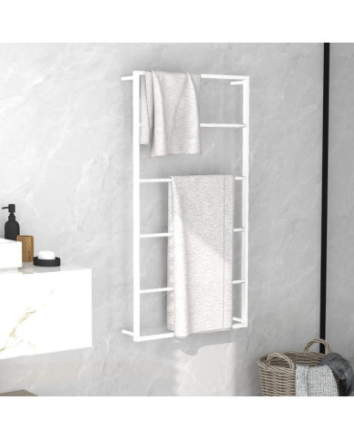 Porte-serviette Blanc 60x10x116 cm Acier | Mobilier & Déco