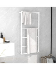 Porte-serviette Blanc 60x10x116 cm Acier | Mobilier & Déco