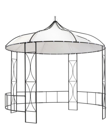 Belvédère 300 x 290 cm Blanc Rond | Mobilier & Déco