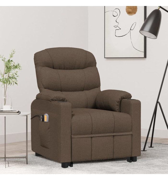 Fauteuil de massage Marron Tissu | Mobilier & Déco