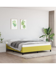 Cadre de lit sans matelas vert 160x200 cm tissu | Mobilier & Déco