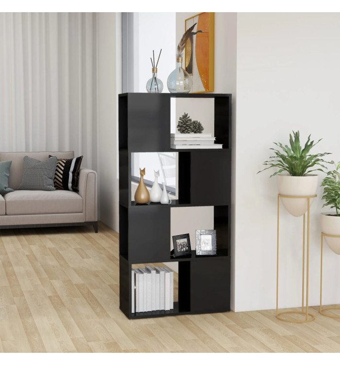 Bibliothèque/Séparateur de pièce Gris brillant Bois ingénierie | Mobilier & Déco