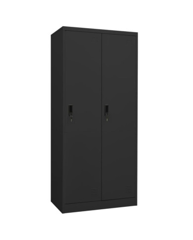 Garde-robe Anthracite 80x50x180 cm Acier | Mobilier & Déco