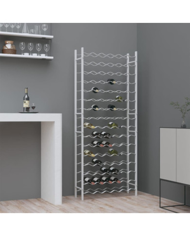 Casier à bouteilles pour 96 bouteilles Blanc Métal | Mobilier & Déco