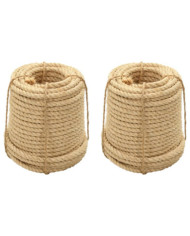 Cordes en sisal 2 pcs 12 mm 250 m | Mobilier & Déco
