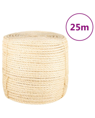 Corde 100 % sisal 8 mm 25 m | Mobilier & Déco