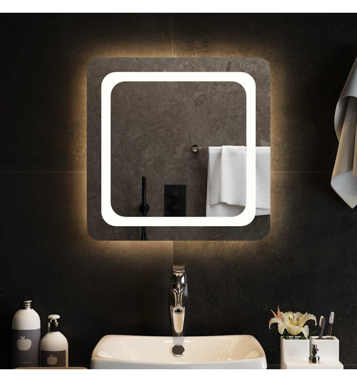 Miroir de salle de bain à LED 50x50 cm | Mobilier & Déco