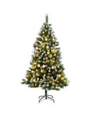 Sapin de Noël artificiel articulé 300 LED et boules 240 cm | Mobilier & Déco